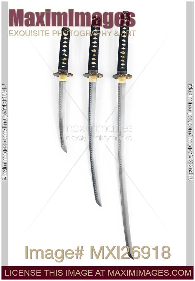 Japanese katana swords