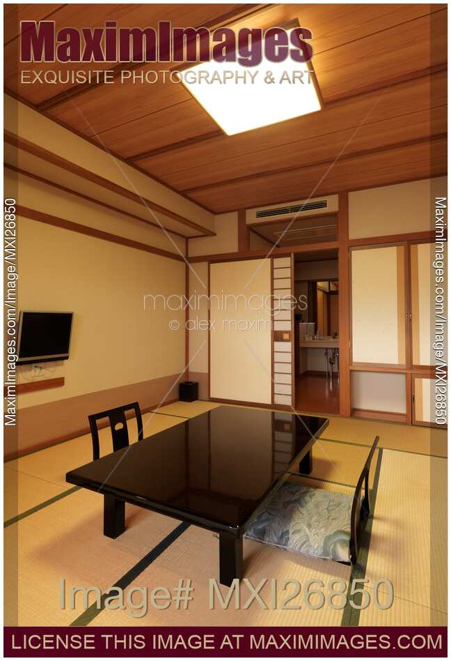 Japanese ryokan inn room interior