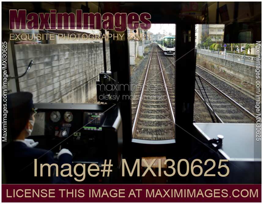 JR train operator cabin railway transportation Japan