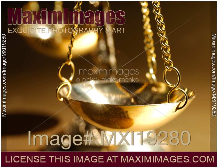 Justice Scales Closeup