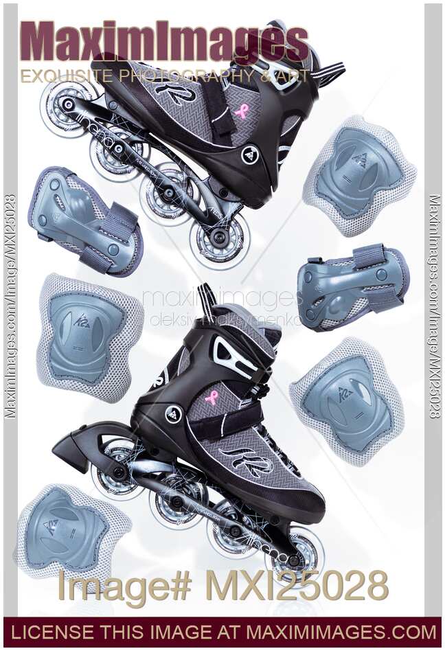 K2 inline skates and protective gear