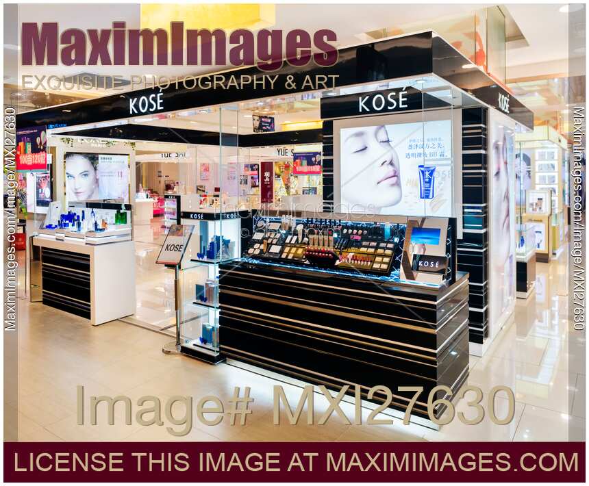 Kose cosmetics and makeup store display