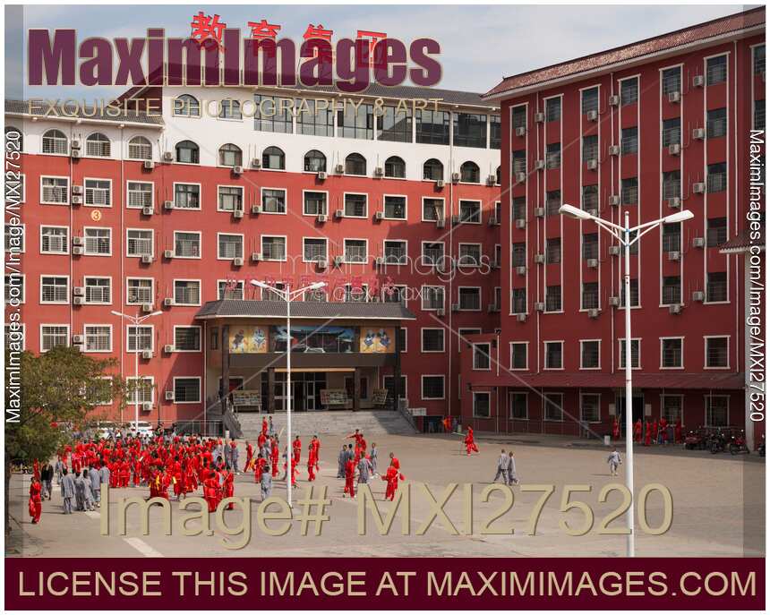 Stock photo Kung Fu school in DengFeng China MaximImages