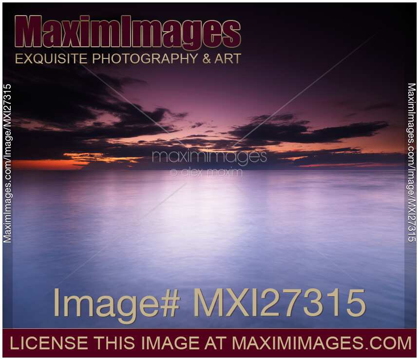 Lake Huron beautiful dramatic twilight scenery