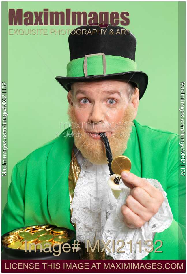Leprechaun with a Pot of Gold