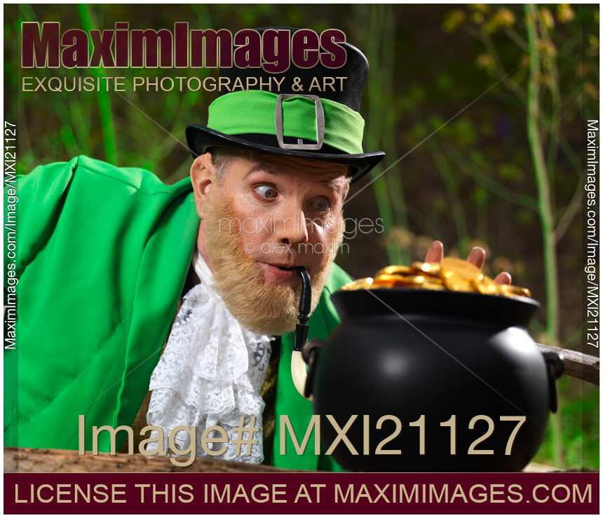 Leprechaun with Pot of Gold