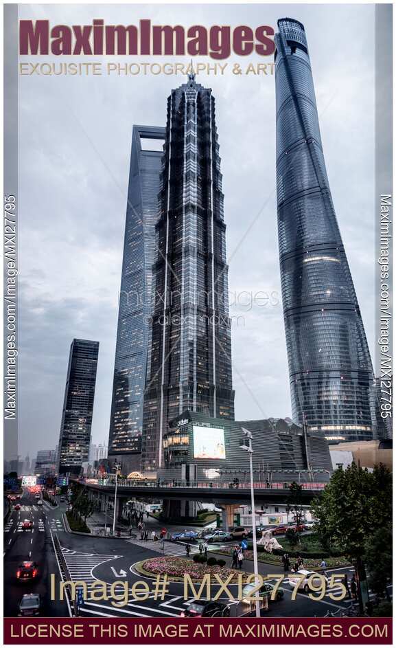 Lujiazui Pudong Shanghai modern skyscrapers