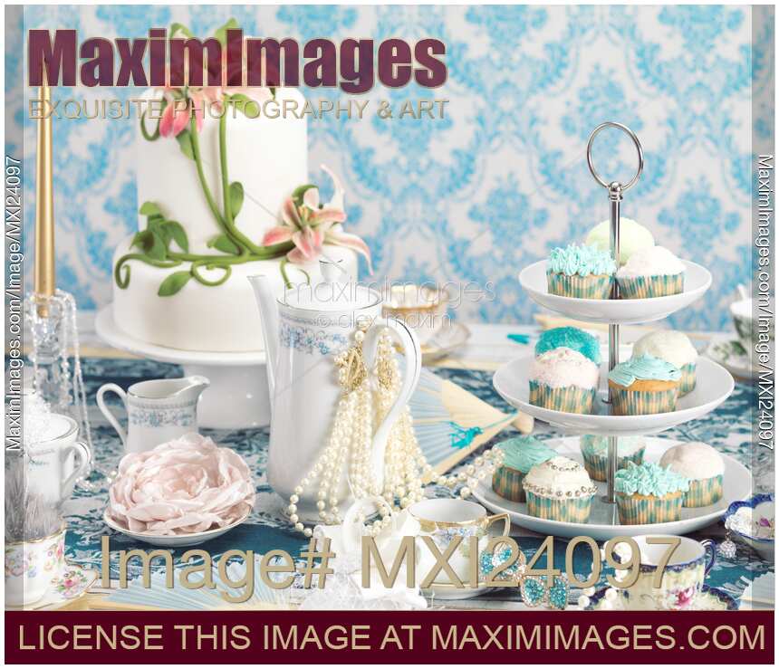 Luxury tea party still life