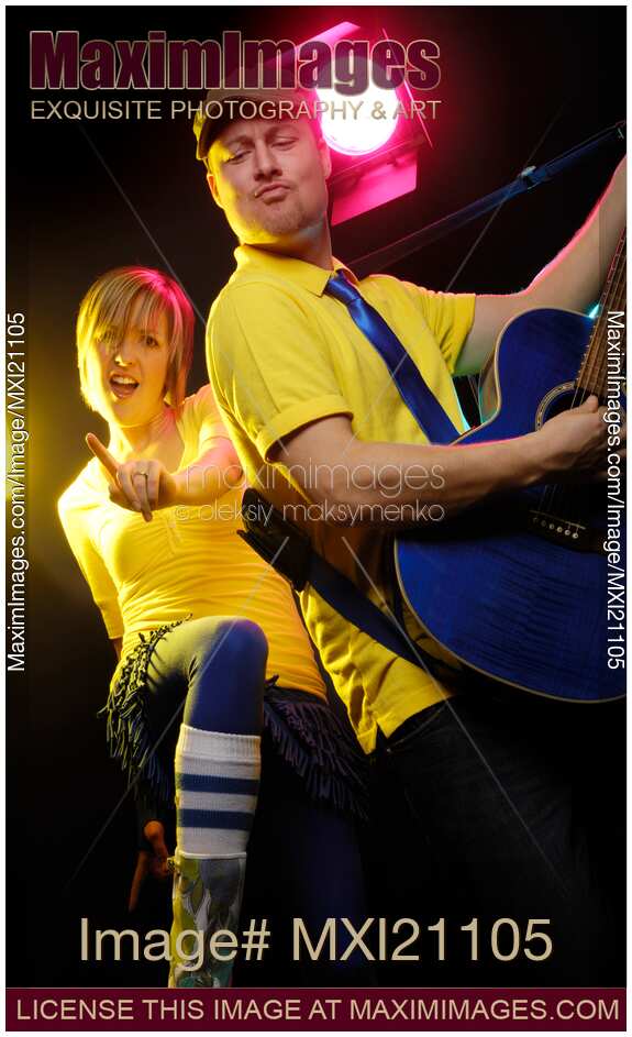 Man and Woman Performing