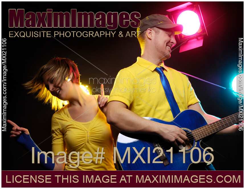 Man and Woman Performing