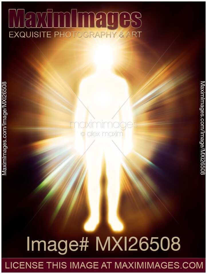 Man luminous ethereal body Qi energy