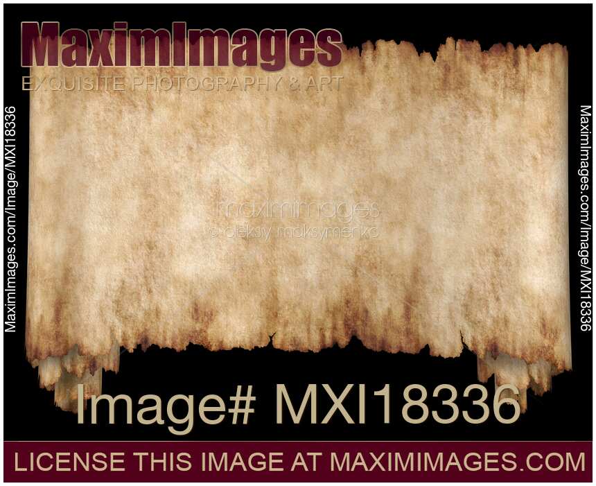 Stock photo Manuscript horizontal roll of parchment MaximImages