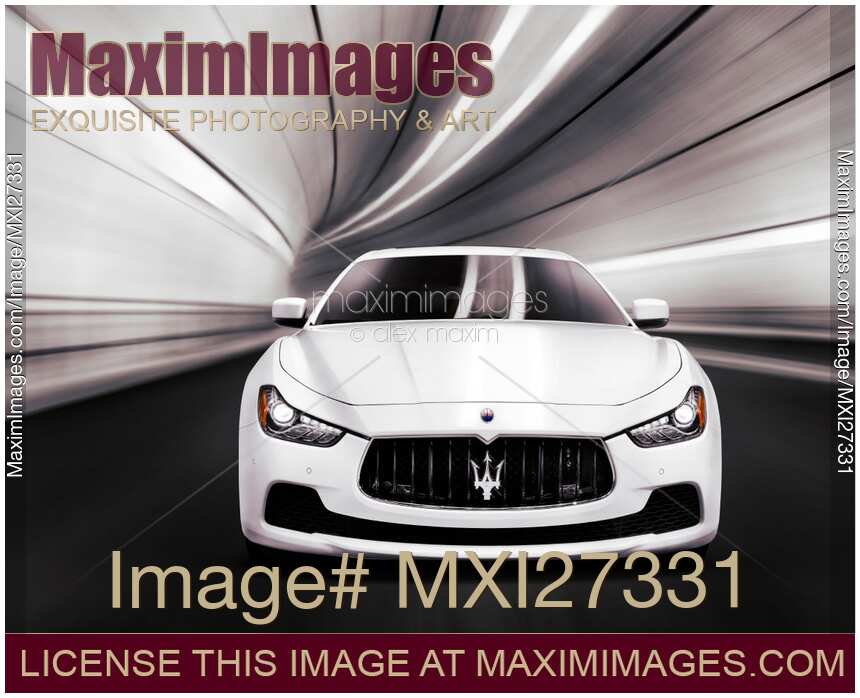 Maserati Ghibli S Q4 luxury car in a tunnel