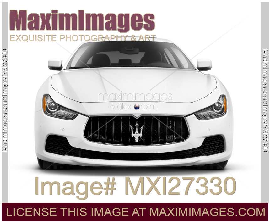 Maserati Ghibli S Q4 luxury car isolated on white