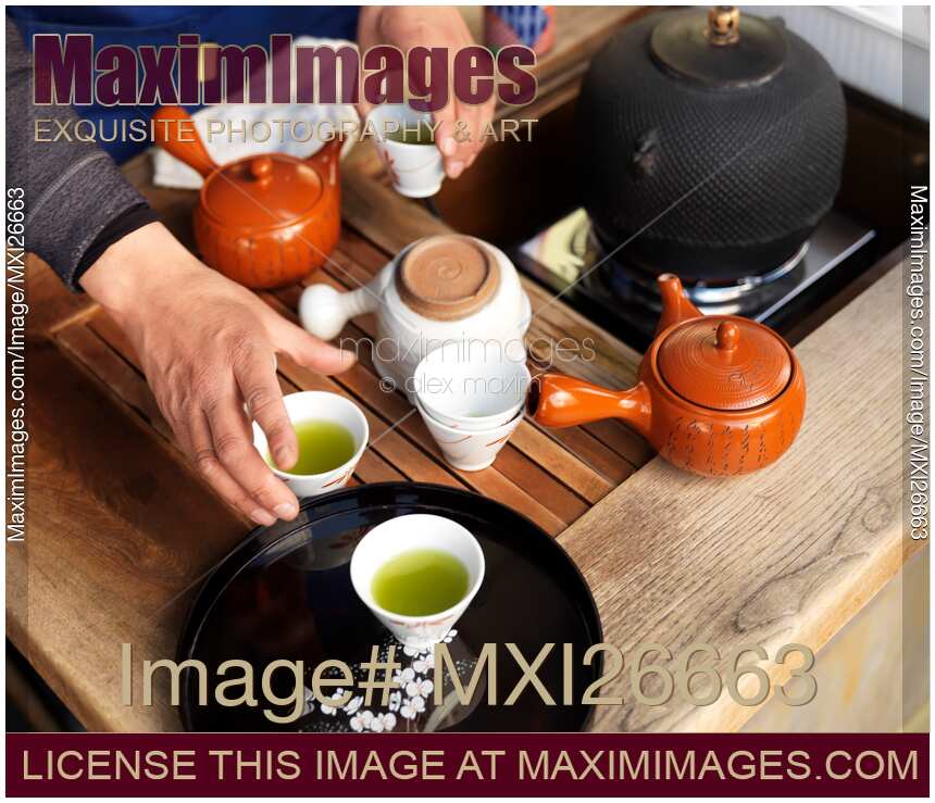 Matcha tea samples