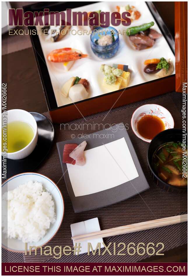 Meal served at Japanese restaurant