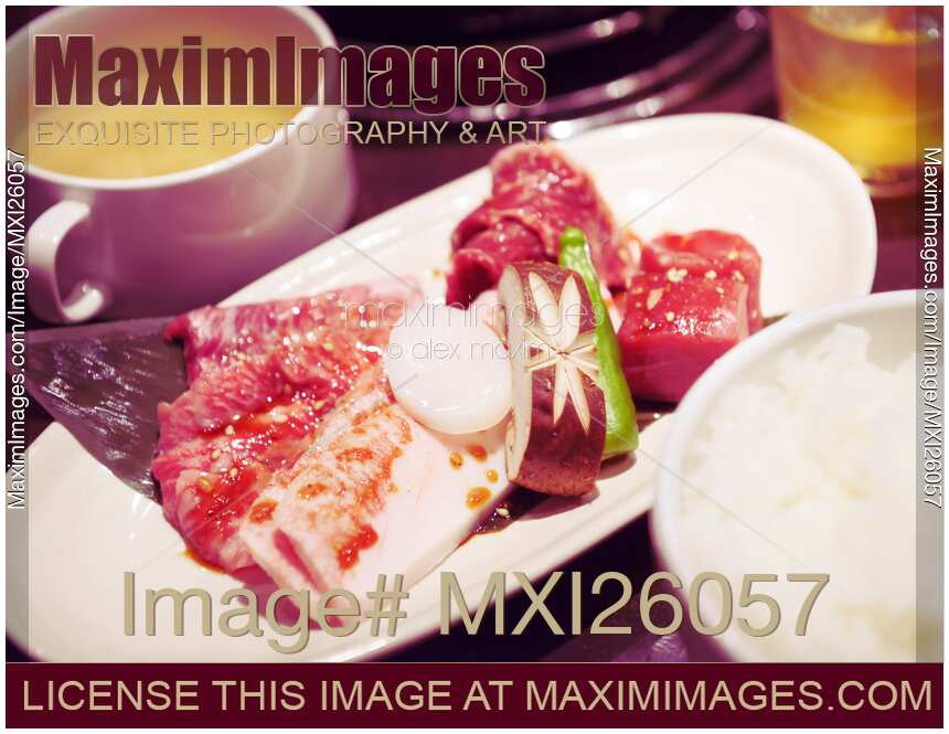 Meet for Japanese grill at a restaurant