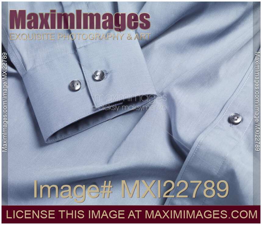 Mens Dress Shirt Closeup