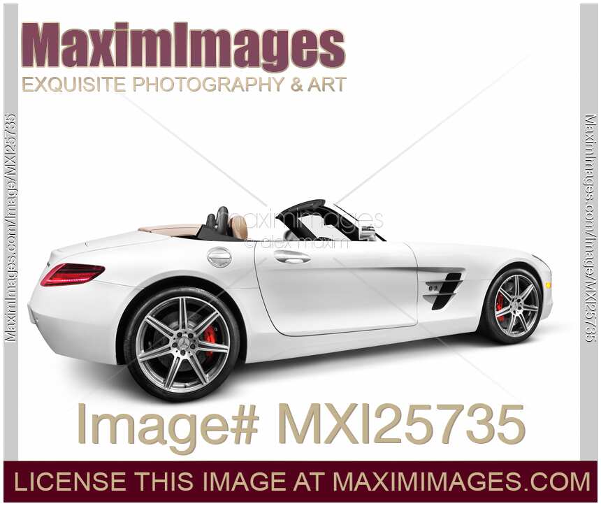 Mercedes SLS AMG GT Roadster sports car side view