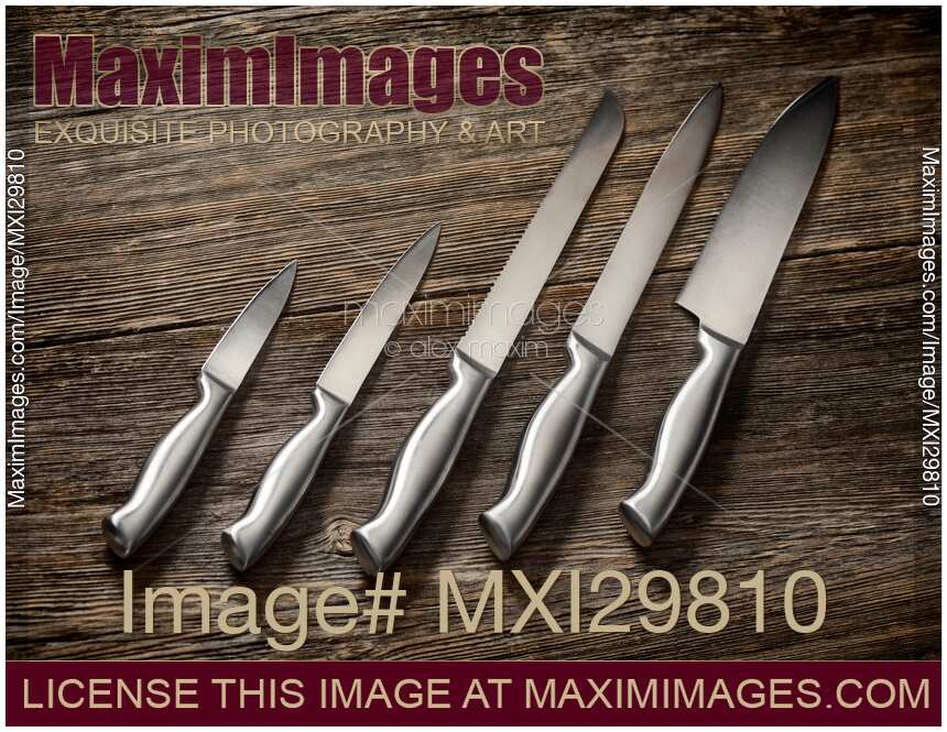 Metal Kitchen Knives Set