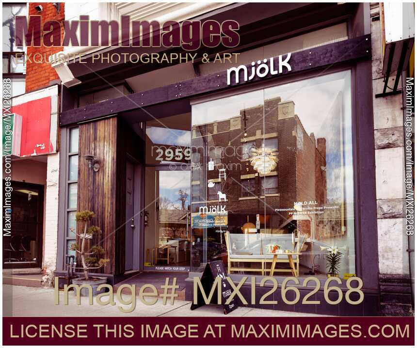 Mjolk interior design store at the Junction Toronto