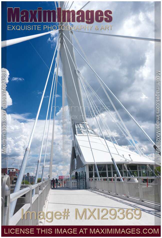 Mon Ami Louis restaurant on Esplanade Riel Footbridge in Winnipeg