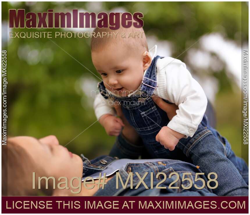 Mother Playing with a Baby