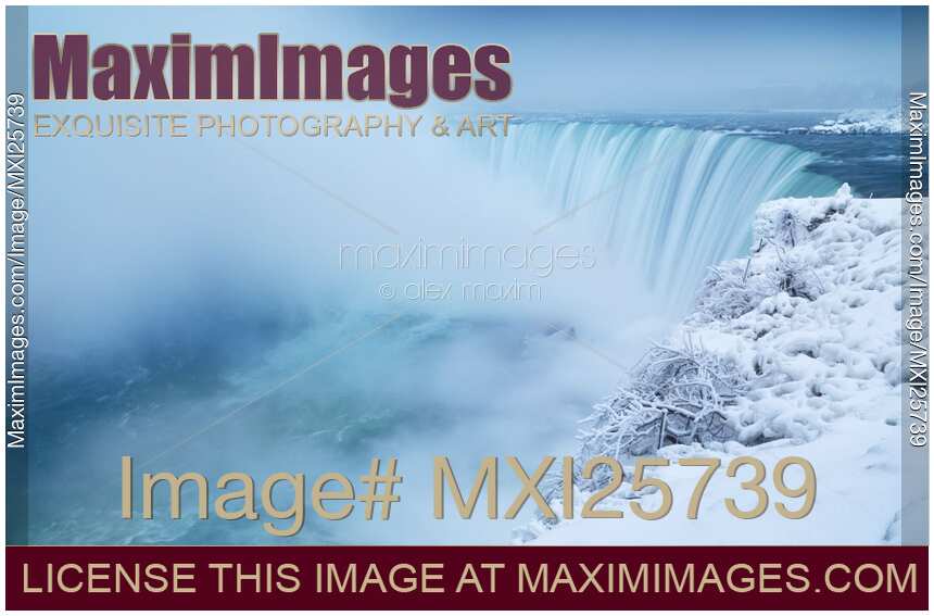 Niagara Falls in Winter Panorama