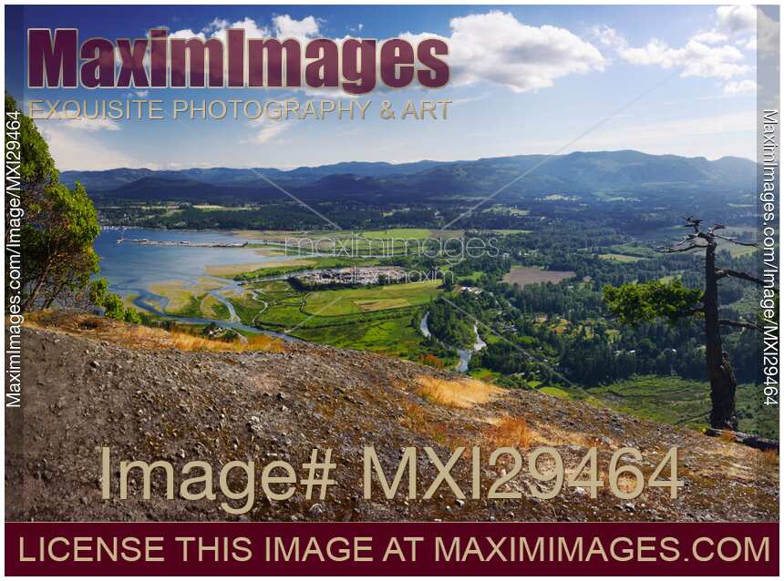 North Cowichan Valley aerial nature scenery Vancouver Island