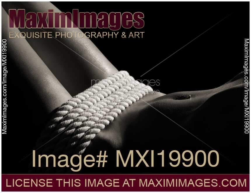 Nude Woman Body and Ropes