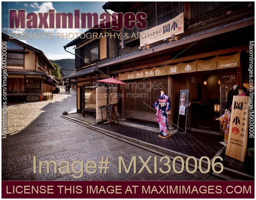 Okamoto rental kimono store in Kyoto Japan