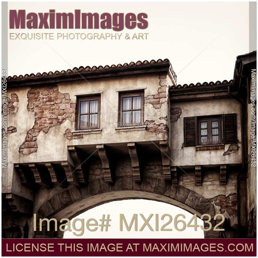 Old antique gate house