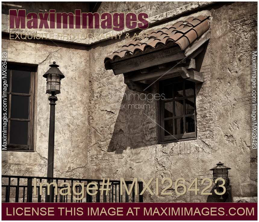 Old rustic house window