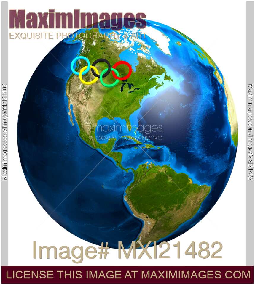 Olympic Rings over Canada
