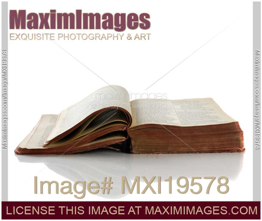 Open Old Book