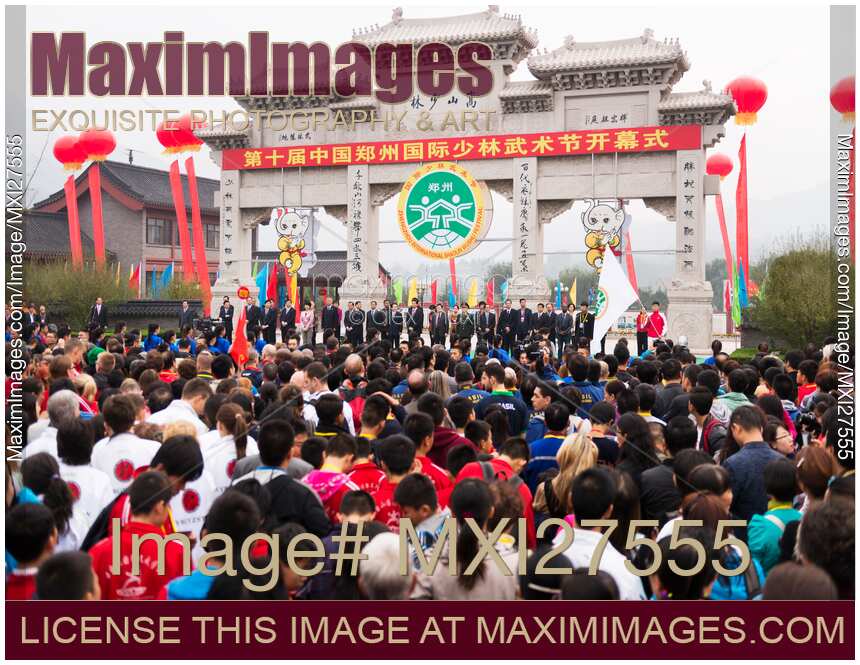 Opening ceremony of 10th Zhengzhou International Wushu Fetival in DengFeng