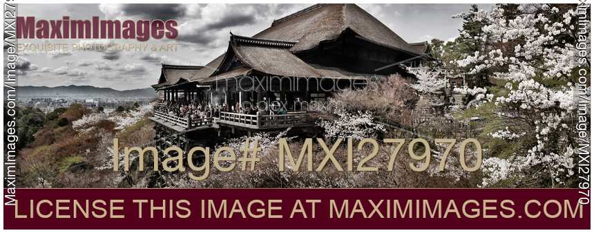 Otowasan Kiyomizudera Buddhist temple in Kyoto Japan