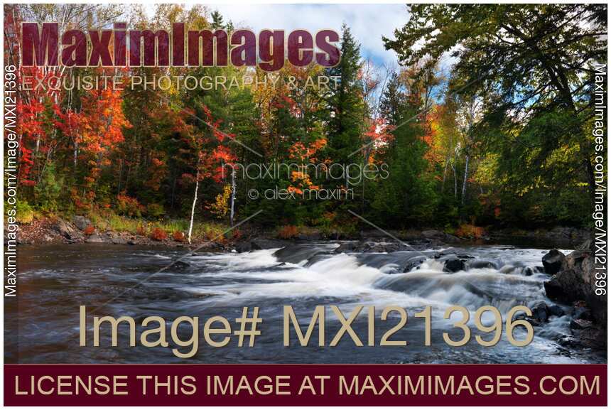 Oxtongue river Ontario Autumn Scenery