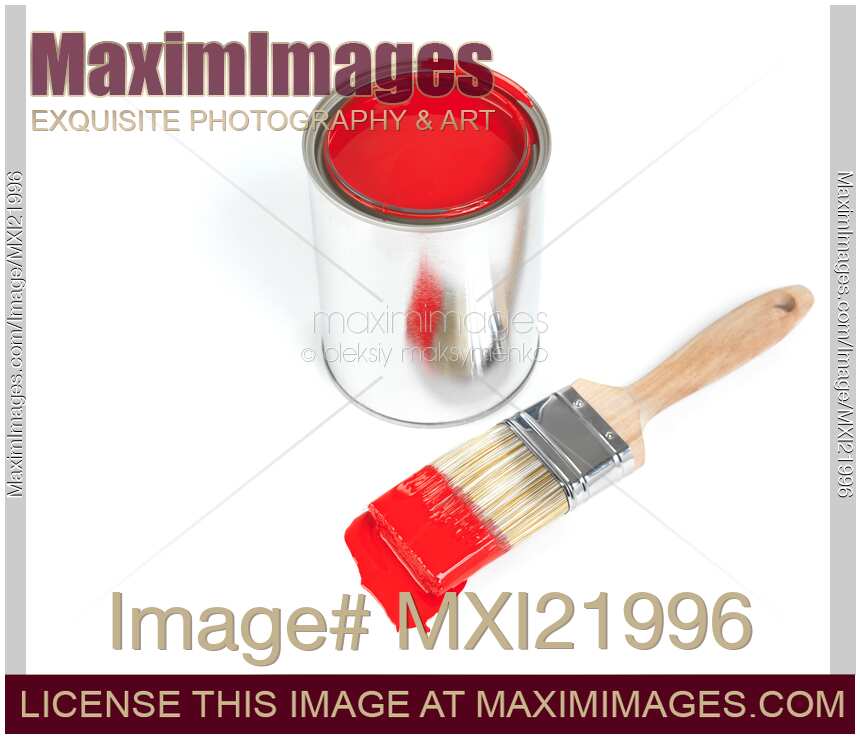 Painting Brush and a Can of Paint