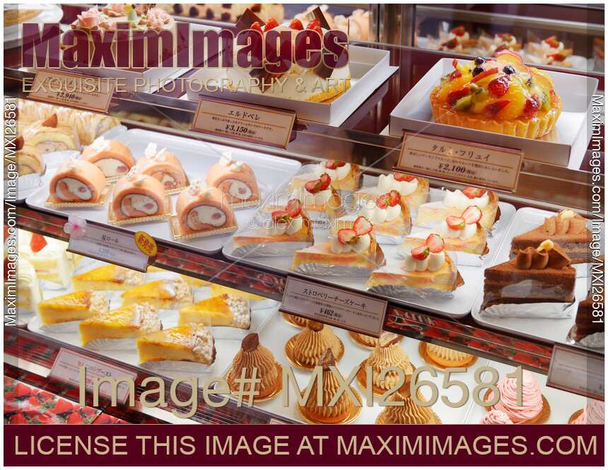 Pastries and cakes at cafe