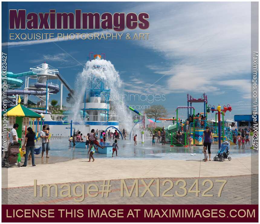 People at a Water Park