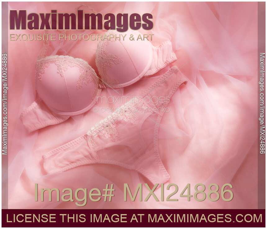 Pink lingerie lace underwear