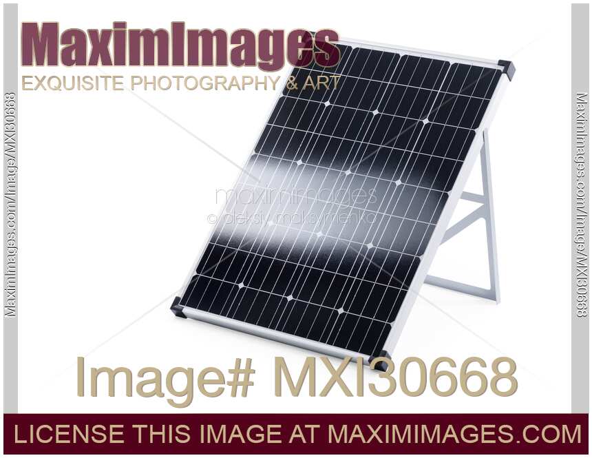 Portable solar panel with crystalline solar cells