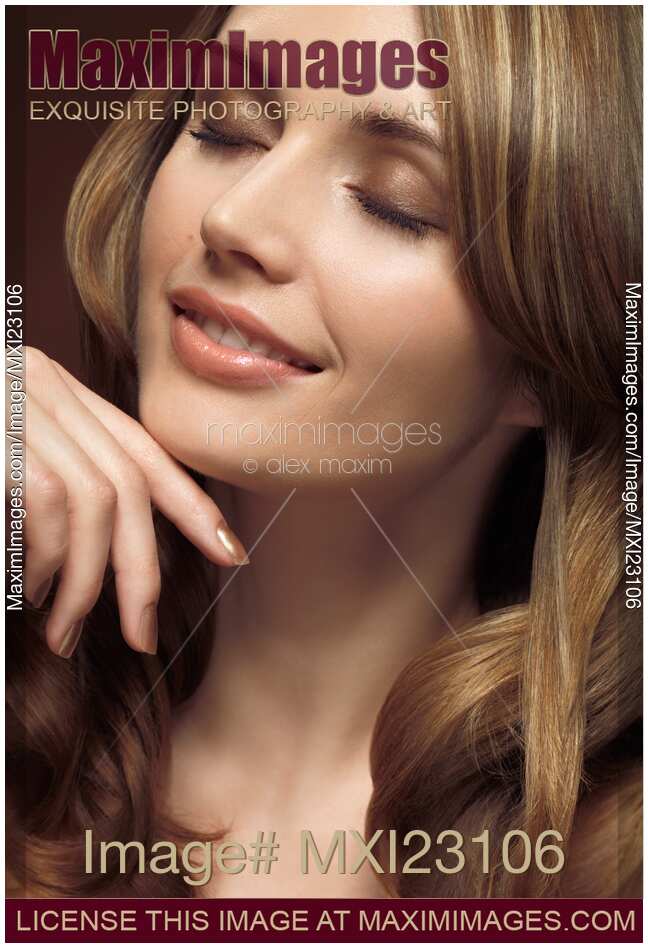Portrait of a Beautiful Young Smiling Woman