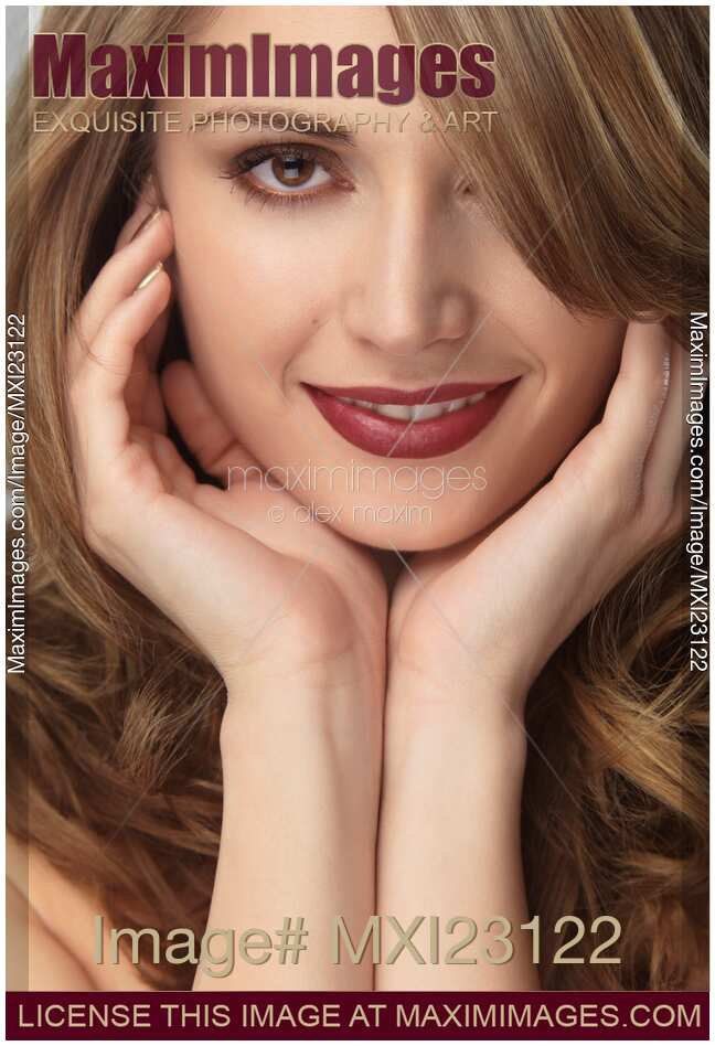 Portrait of a Beautiful Young Smiling Woman