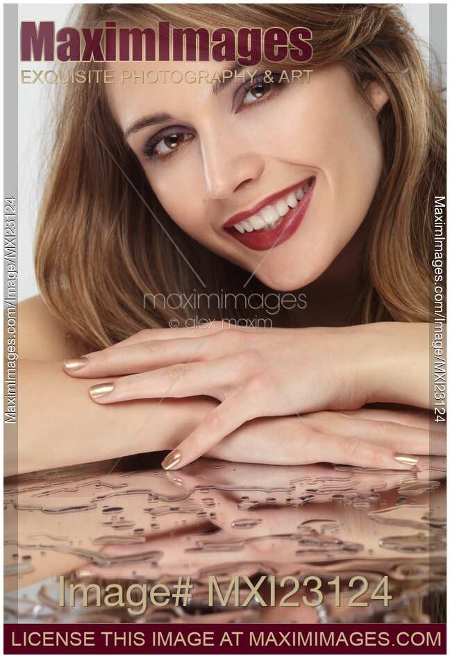 Portrait of a Beautiful Young Smiling Woman