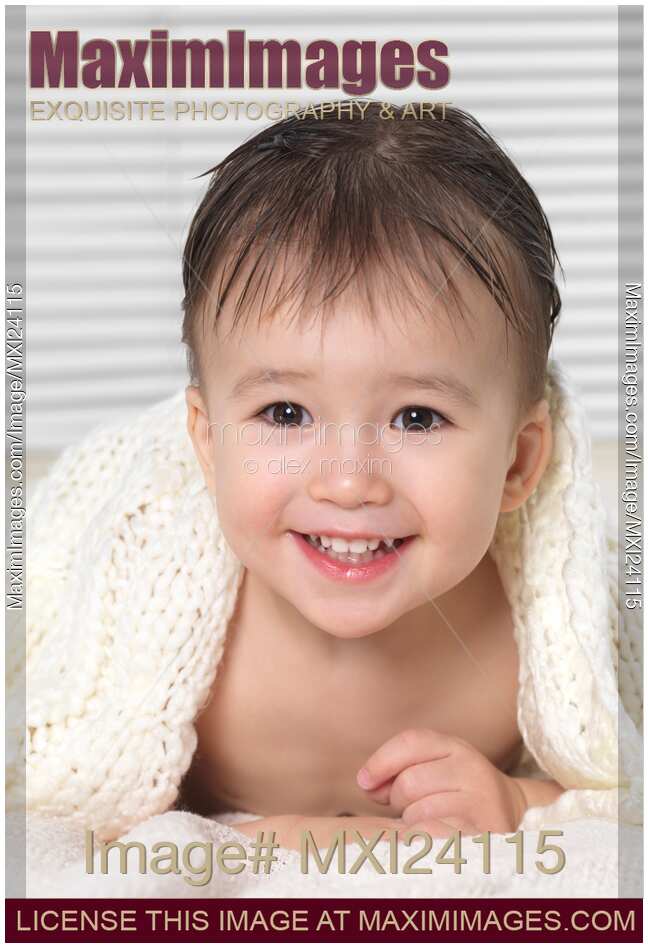 Portrait of a cute smiling child