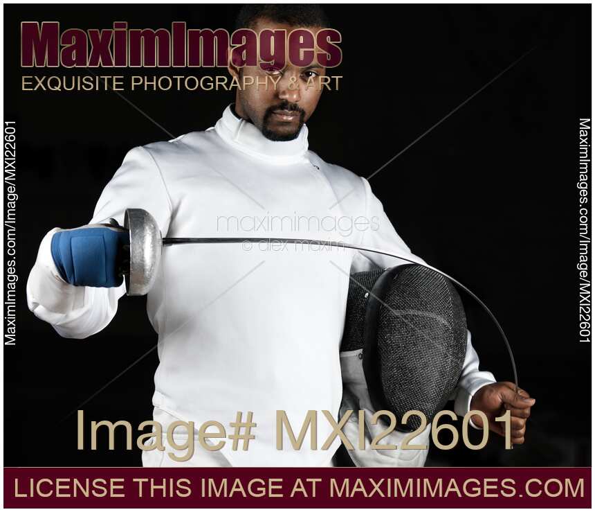 Portrait of a Fencer with an Epee