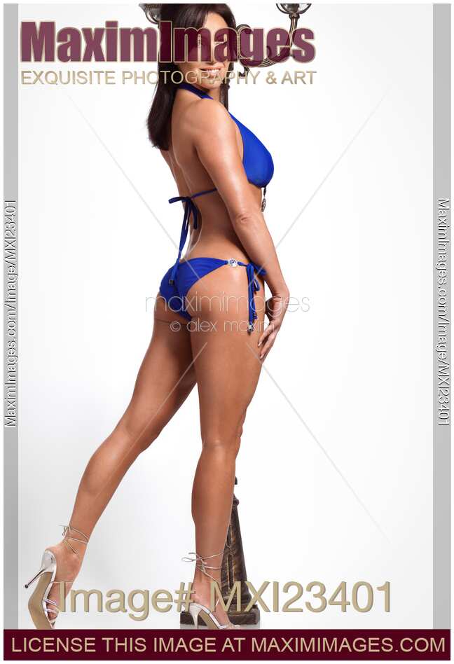 Portrait of a Fitness Woman in Bikini