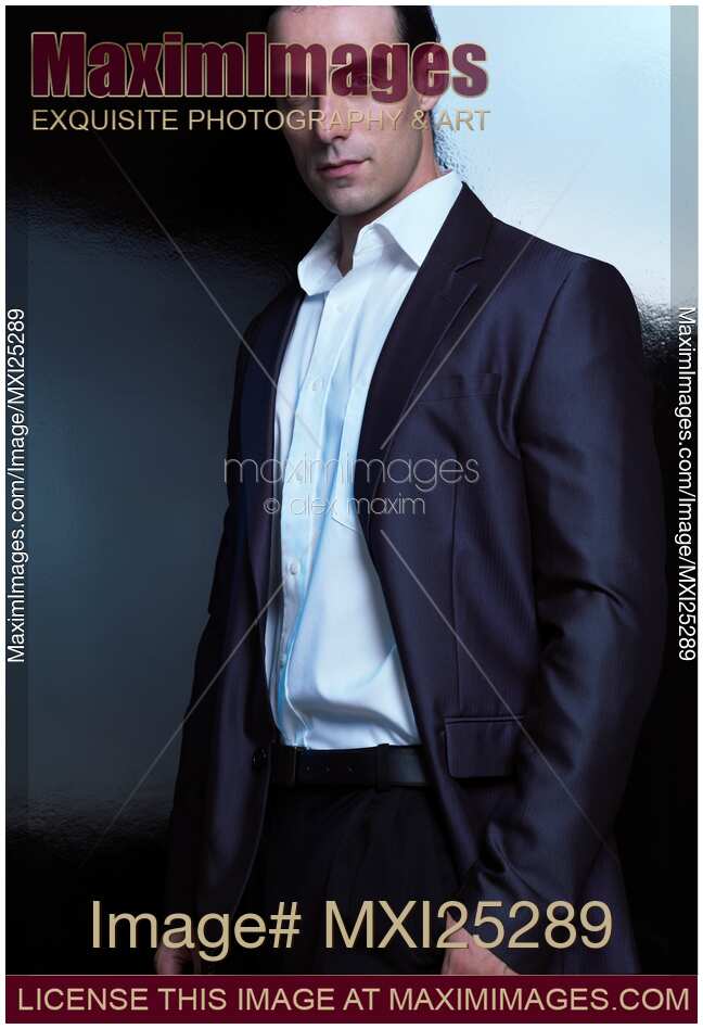 Portrait of a handsome man wearing a suit